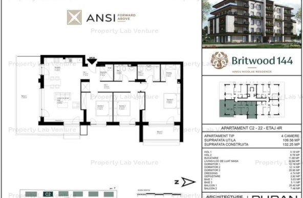 De vânzare apartament 4 camere – BRITWOOD 144, Iancu Nicolae