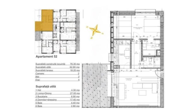 Apartament cu 2 camere intr-un complex nou in zona Aviatiei