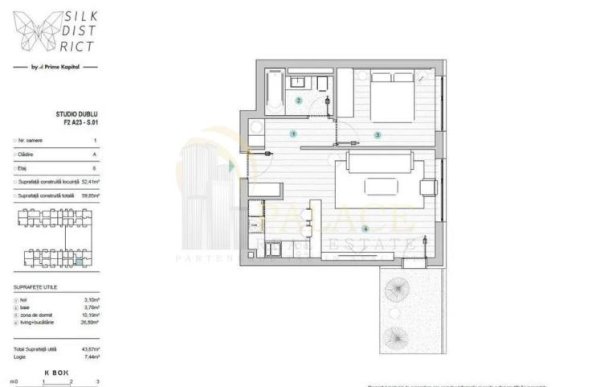 Inchiriere apartament 2 camere, Baza 3, Iasi