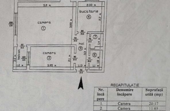 Apartamemt 3 camere Primaverii Podu Ros