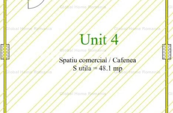 Spatiu Comercial 48.1 MP(GLA 52.5 MP)|  Zona Pipera | Centru comercial | Etaj 1