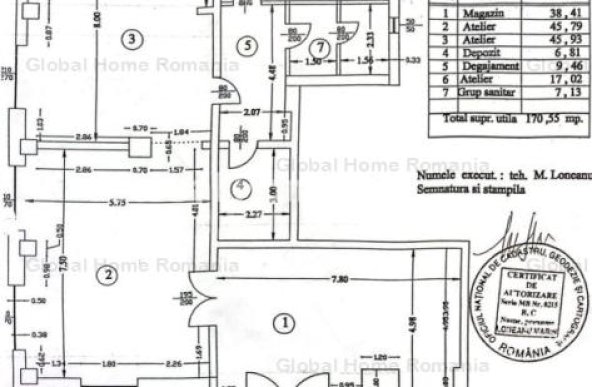 170MP Spatiu Comercial Compartimentat | Stirbei Voda Nr 103 - Ultracentral 