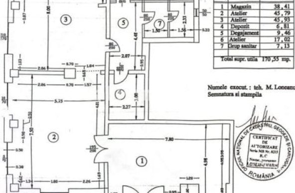 170MP Spatiu Comercial Compartimentat | Stirbei Voda - Ultracentral 