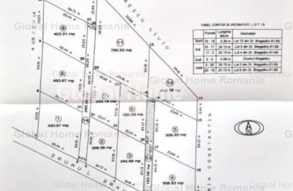 SECTOR 5 | Intravilan 6000MP-Deschidere 70ML | Parcelat - Cadastrat - Utilitati 