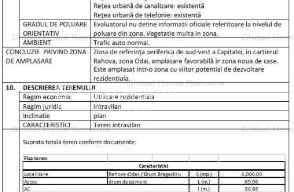 SECTOR 5 | Intravilan 6000MP-Deschidere 70ML | Parcelat - Cadastrat - Utilitati 