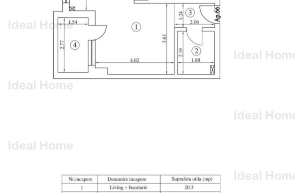 Apartament 1 camera Complex Nou 2024