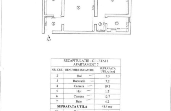 Vanzare Apartament 2 camere Rediu Iasi