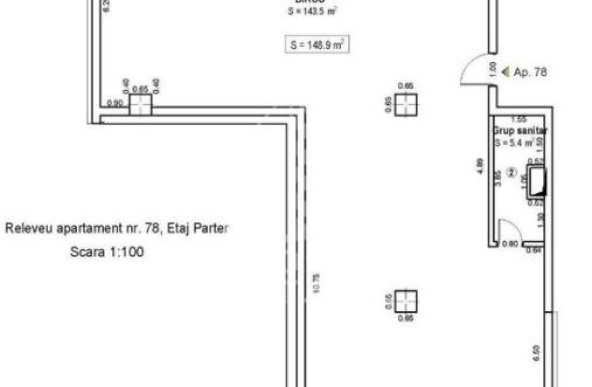 Spatiu comercial, 149 mp utili, zona Take Ionescu