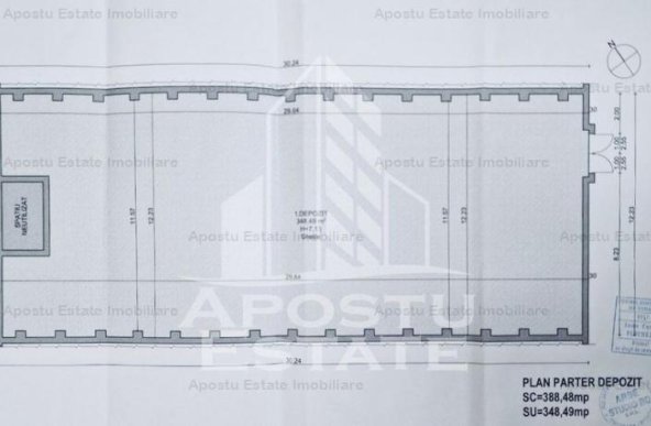 Hala depozitare, 348 mp, zona Iulius Mall.