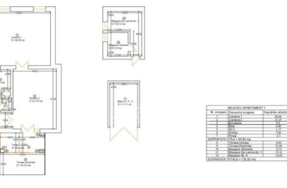 Apartament spatios cu loc de parcare, 2 terase in zona Odobescu.