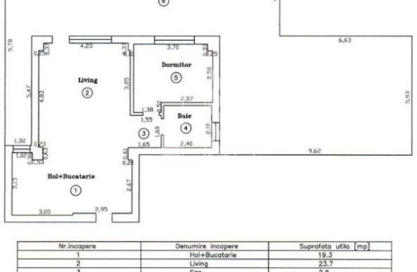 Apartament cu 2 camere, terasa 124mp, zona Torontalului