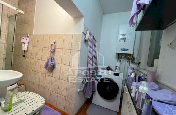 Apartament cu 1 camera, cu centrala, situat la curte comuna,Elisabetin