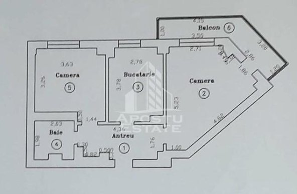 Apartament cu 2 camere,decomandat, centrala proprie, Iuliu Maniu