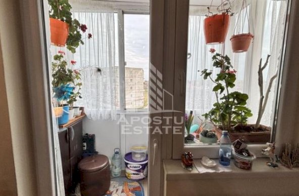 Apartament cu o camera, balcon, etaj intermediar, zona Buziasului