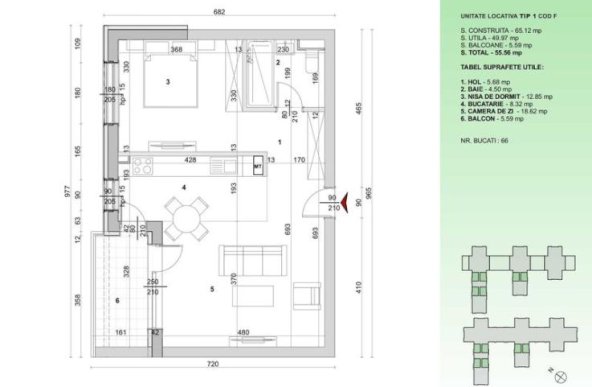 Comision 0% Apartament 2 camere 56mp High Garden East Bucur Obor