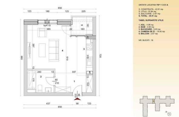 Comision 0% Garsoniera 36 mp, cesiune, High Garden East Bucur Obor