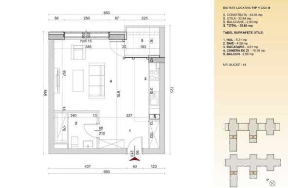 Comision 0% Garsoniera 36 mp, cesiune, High Garden East Bucur Obor