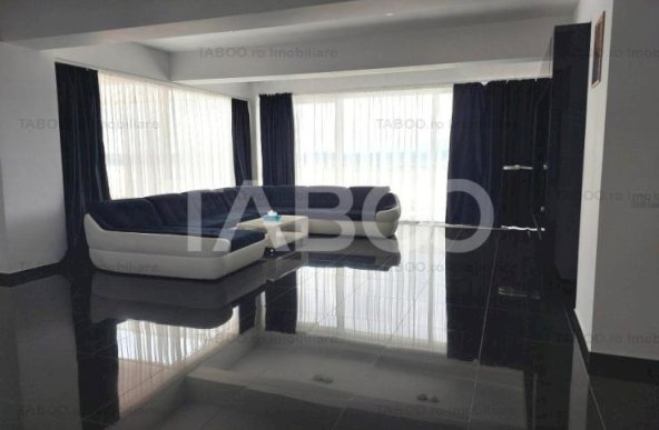 Penthouse de inchiriat 244 mp modern mobilat si utilat terasa Sibiu