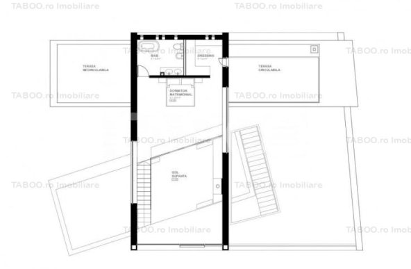 Casa individuala de vanzare cu terasa teren 320 mp zona Centrala Sibiu