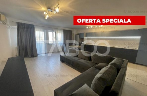 Apartament 3 camere 90 mpu mobilat terasa lift Ultracentral Alba Iulia