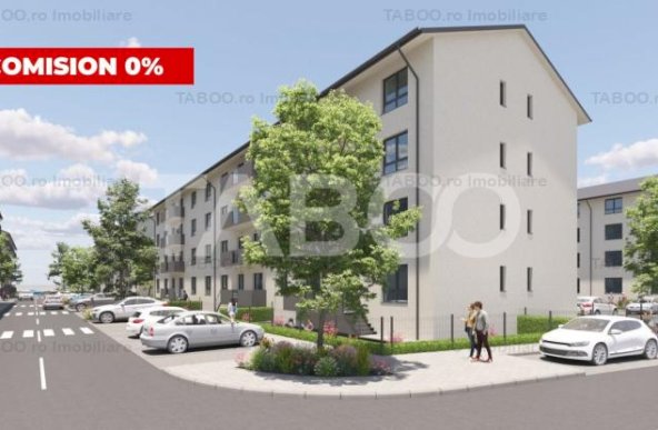 Apartament cu 3 camere ETAJ 2 balcon si loc parcare in SIBIU