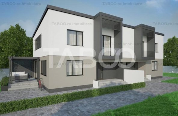 Casa tip duplex 4 camere 2 bai 120 mpu terasa curte Cetate Alba Iulia