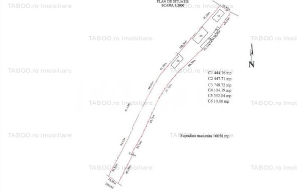 Teren intravilan 16058 mp de vanzare zona Piata Cluj din Sibiu