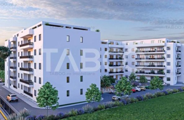 Apartament spatios 85 mpu cu 3 camere 2 balcoane 2 bai in Sibiu