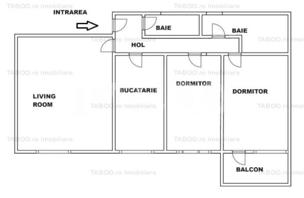 Apartament de vanzare 3 camere 2 bai renovat complet Siretului