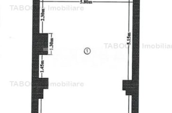 Spatiu Comercial 81 mpu vitrina 4m vad pietonal parcare Mihai Viteazu