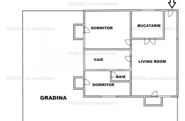 Apartament 3 camere 67 utili si 104 mp gradina in Arhitectilor Sibiu