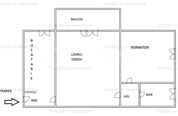 Apartament de vanzare cu 2 camere in centrul Sibiului mobilat modern