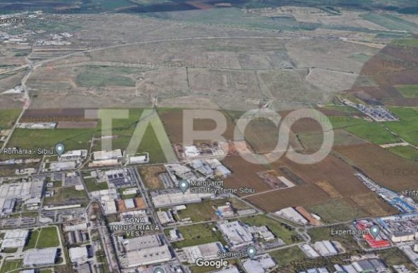 Teren intravilan de vanzare 10.000 mp in zona Industriala Vest Sibiu