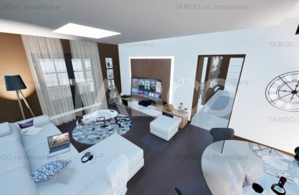 Penthouse spatios - la cheie - 91 mp utili - 2 bai si terasa 197 mp 