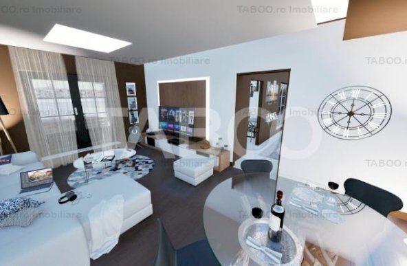 Penthouse spatios - la cheie - 91 mp utili - 2 bai si terasa 197 mp 