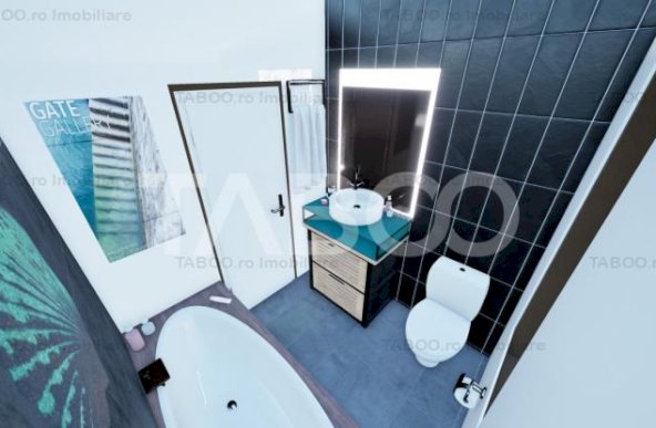 Penthouse spatios - la cheie - 91 mp utili - 2 bai si terasa 197 mp 