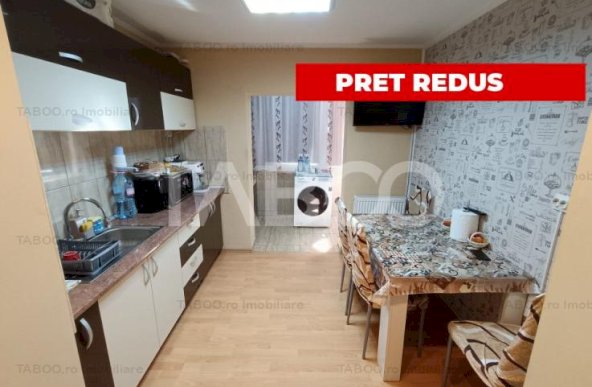 Apartament decomandat 2 camere 52 mp utili mobilat balcon Alba Iulia