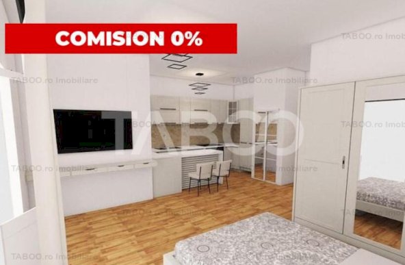 Garsoniera 38 mp utili cu balcon de 8 mp in Sibiu zona Mihai Viteazul 