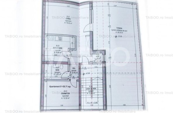 Penthouse cu 2 locuri de parcare si terasa 57 mp Arhitectilor Sibiu