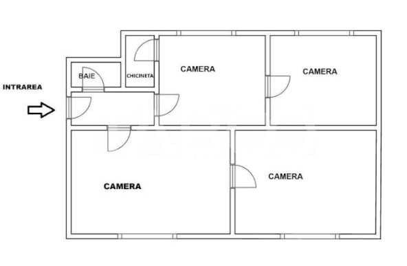 Spatiu de birouri de inchiriat zona centrala Sibiu 4 camere 100 mpu