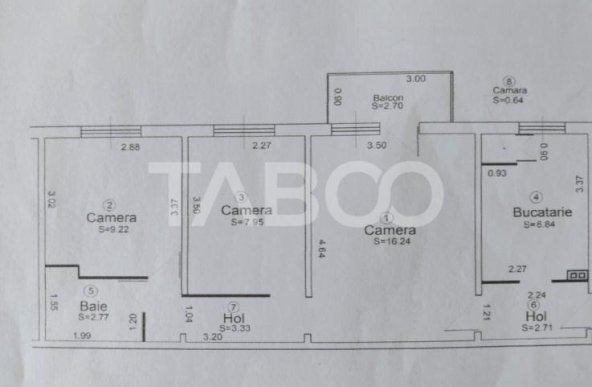 EXCLUSIVITATE - COMISION 0 - Apartament de vanzare 3 camere Sibiu