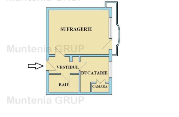 Maica Domnului - Str. Deleni, garsoniera decomandata 41 mp. etaj 6