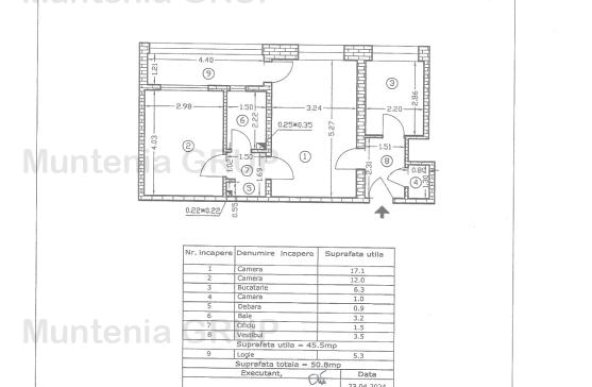 IULIU MANIU (stradal), apartament 2 camere situat in bloc la etajul 3